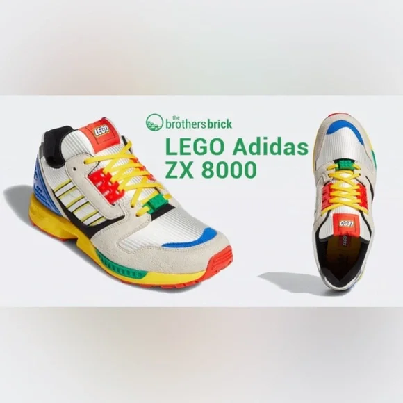 Adidas ZX 8000 LEGO Limited Edition Shoes Men's Size 8 NIB